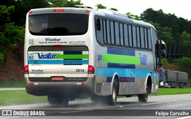 Visatur - Viação Santo Antônio de Turismo 2810 na cidade de Atibaia, São Paulo, Brasil, por Felipe Carvalho. ID da foto: 7265003.