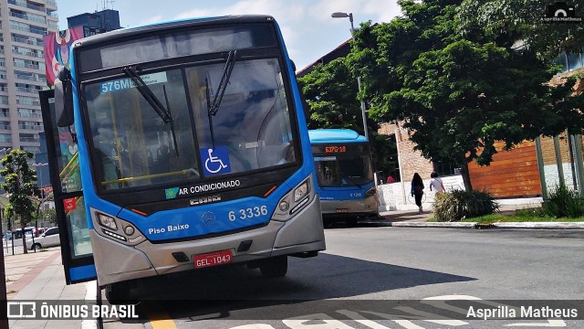 Viação Paratodos > São Jorge > Metropolitana São Paulo > Mobibrasil 6 3336 na cidade de São Paulo, São Paulo, Brasil, por Asprilla Matheus. Número da foto: #7264777.