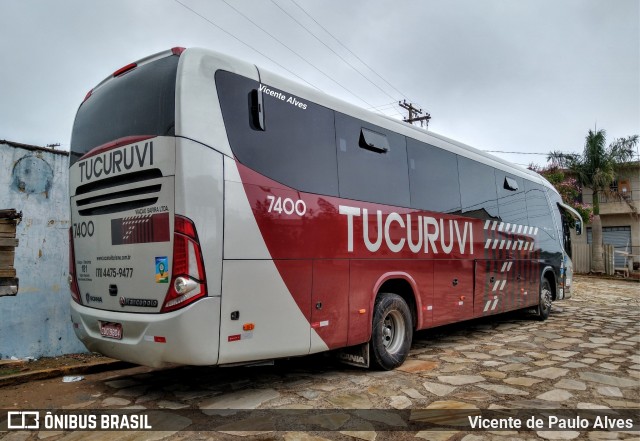 Tucuruvi Transportes e Turismo 7400 na cidade de São Thomé das Letras, Minas Gerais, Brasil, por Vicente de Paulo Alves. ID da foto: 7263666.