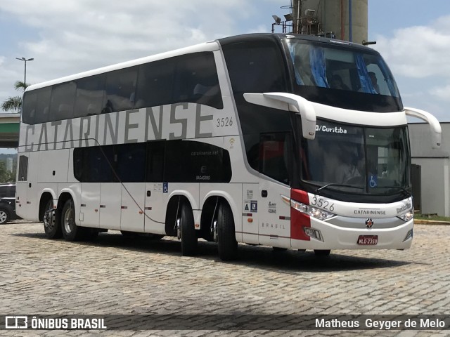 Auto Viação Catarinense 3526 na cidade de Pariquera-Açu, São Paulo, Brasil, por Matheus  Geyger de Melo. Número da foto: #7265033.