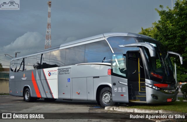Empresa de Ônibus Pássaro Marron 45006 na cidade de Mogi das Cruzes, São Paulo, Brasil, por Rudnei Aparecido da Silva. Número da foto: #7265035.