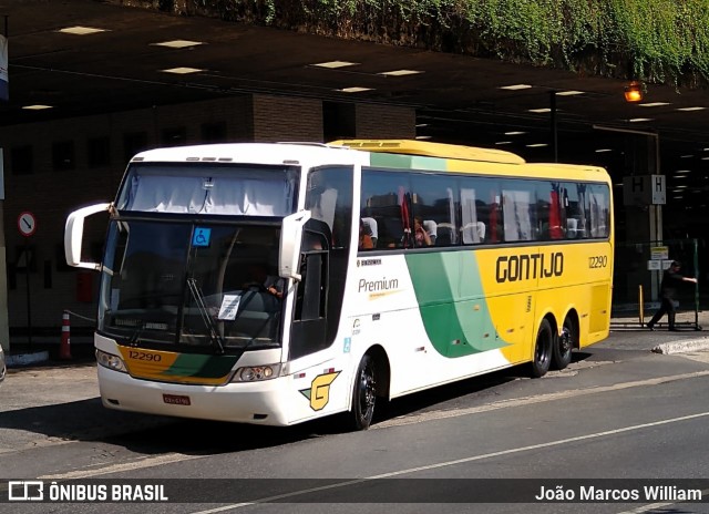 Empresa Gontijo de Transportes 12290 na cidade de Belo Horizonte, Minas Gerais, Brasil, por João Marcos William. ID da foto: 7267178.