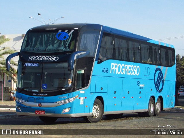 Auto Viação Progresso 6068 na cidade de Petrolina, Pernambuco, Brasil, por Lucas Vieira. Número da foto: #7267281.