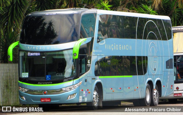 Viação Garcia 8643 na cidade de Curitiba, Paraná, Brasil, por Alessandro Fracaro Chibior. Número da foto: #7265791.