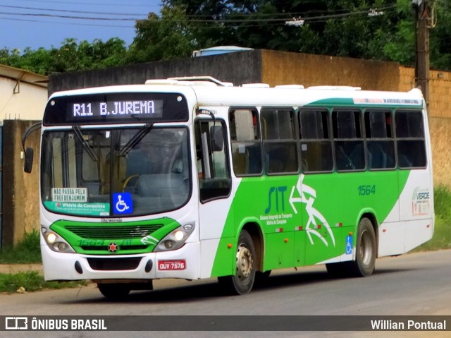 Cidade Verde Transporte Rodoviário Vitória da Conquista 1564 na cidade de Vitória da Conquista, Bahia, Brasil, por Willian Pontual. Número da foto: #7267802.