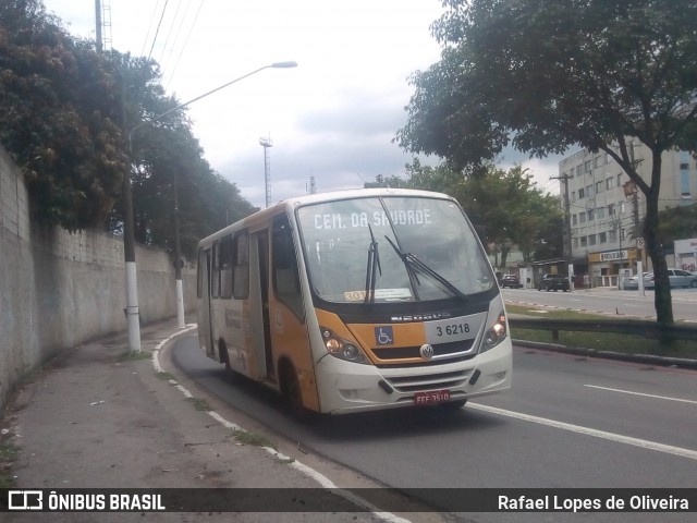 Transunião Transportes 3 6218 na cidade de São Paulo, São Paulo, Brasil, por Rafael Lopes de Oliveira. ID da foto: 7266611.