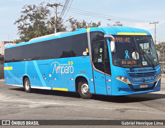 Viação Nossa Senhora do Amparo RJ 186.191 na cidade de Niterói, Rio de Janeiro, Brasil, por Gabriel Henrique Lima. ID da foto: 7267643.