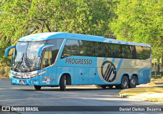 Auto Viação Progresso 6145 na cidade de Recife, Pernambuco, Brasil, por Daniel Cleiton  Bezerra. ID da foto: 7265525.