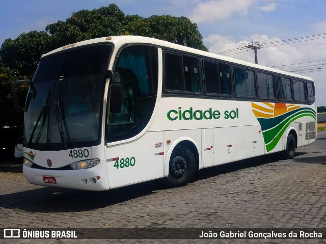 Viação Cidade Sol 4880 na cidade de Vitória da Conquista, Bahia, Brasil, por João Gabriel Gonçalves da Rocha. ID da foto: 7265298.