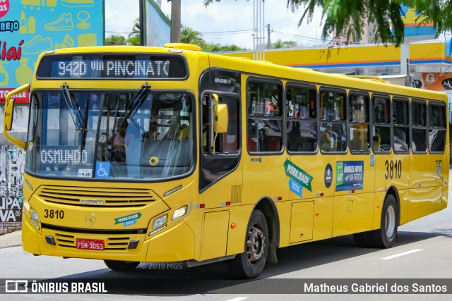 Auto Ônibus Três Irmãos 3810 na cidade de Jundiaí, São Paulo, Brasil, por Matheus Gabriel dos Santos. Número da foto: #7267830.
