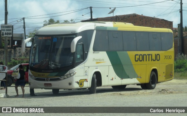 Empresa Gontijo de Transportes 7030 na cidade de Serrinha, Bahia, Brasil, por Carlos  Henrique. ID da foto: 7266227.