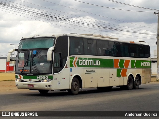 Empresa Gontijo de Transportes 14330 na cidade de Vitória da Conquista, Bahia, Brasil, por Anderson Queiroz. ID da foto: 7267496.