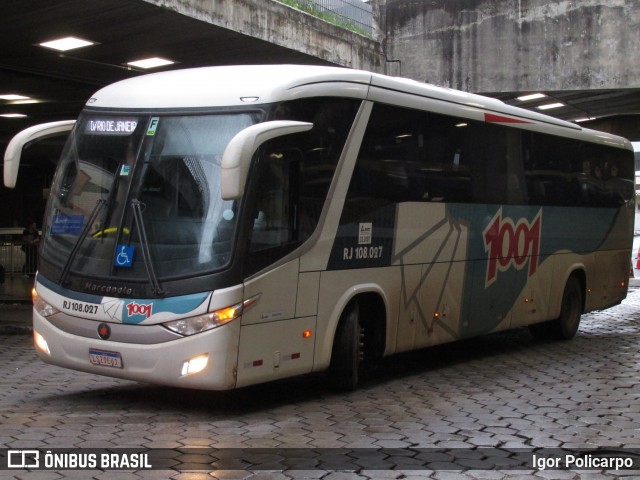 Auto Viação 1001 RJ 108.027 na cidade de Belo Horizonte, Minas Gerais, Brasil, por Igor Policarpo. ID da foto: 7266702.