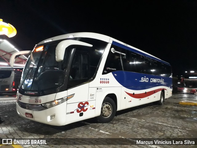 Viação São Cristóvão 2610 na cidade de Ribeirão Vermelho, Minas Gerais, Brasil, por Marcus Vinicius Lara Silva. ID da foto: 7265683.