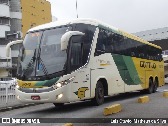 Empresa Gontijo de Transportes 19040 na cidade de Belo Horizonte, Minas Gerais, Brasil, por Luiz Otavio Matheus da Silva. ID da foto: 7266134.