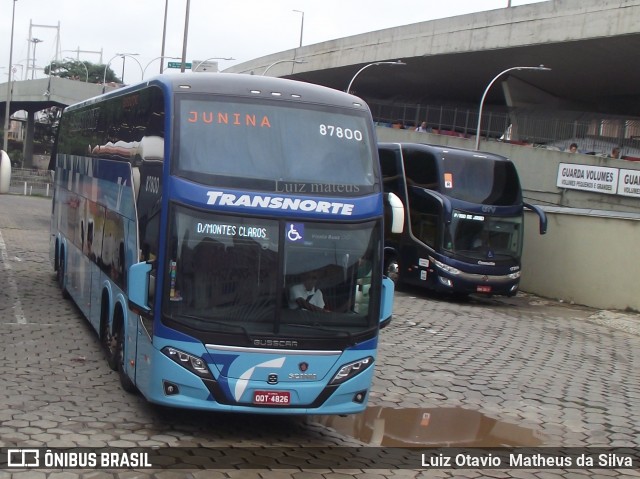 Transnorte - Transporte e Turismo Norte de Minas 87800 na cidade de Belo Horizonte, Minas Gerais, Brasil, por Luiz Otavio Matheus da Silva. ID da foto: 7266230.