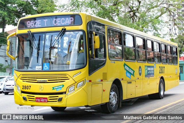 Viação Jundiaiense 2807 na cidade de Jundiaí, São Paulo, Brasil, por Matheus Gabriel dos Santos. ID da foto: 7267882.