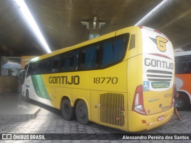 Empresa Gontijo de Transportes 18770 na cidade de Uberlândia, Minas Gerais, Brasil, por Alessandro Pereira dos Santos. ID da foto: 7271508.