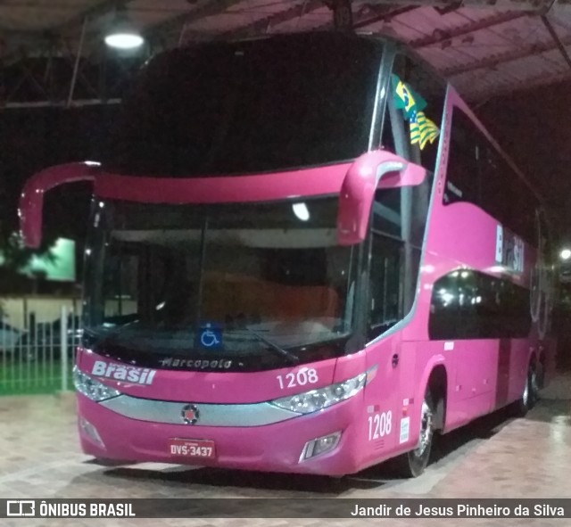 Trans Brasil > TCB - Transporte Coletivo Brasil 1208 na cidade de Porto Velho, Rondônia, Brasil, por Jandir de Jesus Pinheiro da Silva. Número da foto: #7269719.