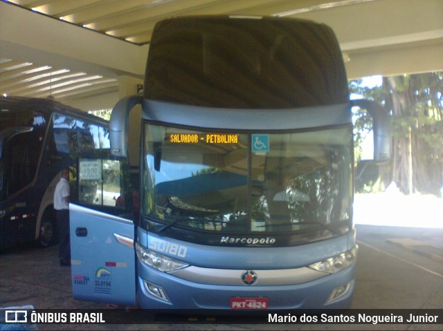 Viação Águia Branca 50180 na cidade de Salvador, Bahia, Brasil, por Mario dos Santos Nogueira Junior. Número da foto: #7268414.