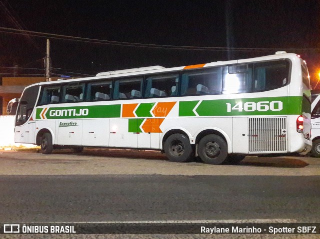 Empresa Gontijo de Transportes 14860 na cidade de Teresina, Piauí, Brasil, por Raylane Marinho - Spotter SBFZ. Número da foto: #7268178.