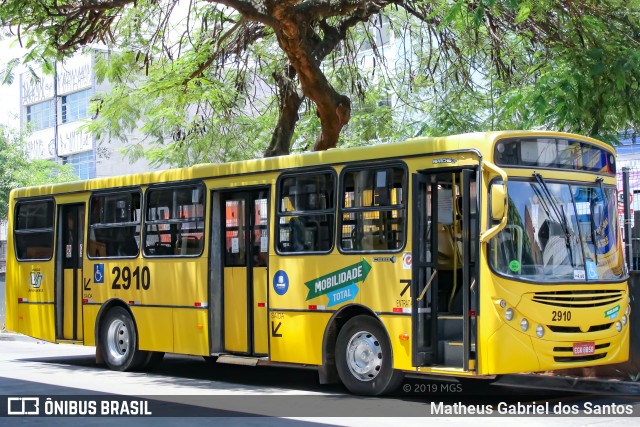 Viação Jundiaiense 2910 na cidade de Jundiaí, São Paulo, Brasil, por Matheus Gabriel dos Santos. ID da foto: 7270412.