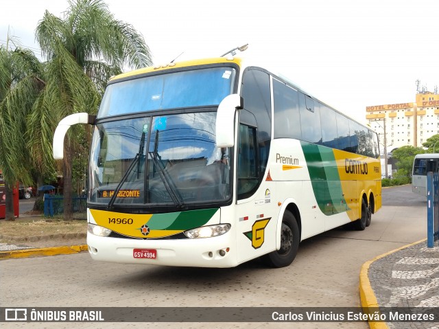 Empresa Gontijo de Transportes 14960 na cidade de Presidente Prudente, São Paulo, Brasil, por Carlos Vinicius Estevão Menezes. ID da foto: 7271191.