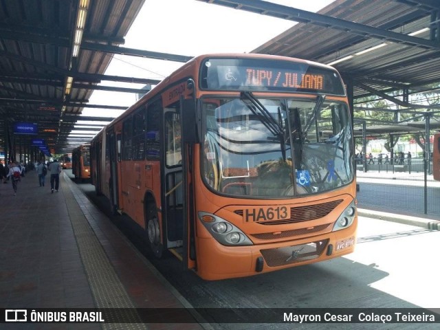 Auto Viação Redentor HA613 na cidade de Curitiba, Paraná, Brasil, por Mayron Cesar  Colaço Teixeira. ID da foto: 7269613.