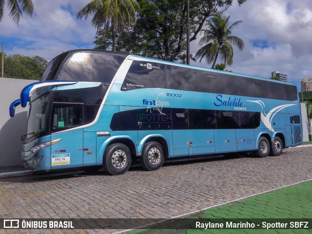 Expresso Satélite Norte 18002 na cidade de Fortaleza, Ceará, Brasil, por Raylane Marinho - Spotter SBFZ. Número da foto: #7271570.