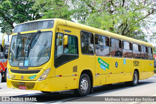 Viação Leme 1521 na cidade de Jundiaí, São Paulo, Brasil, por Matheus Gabriel dos Santos. ID da foto: 7267986.