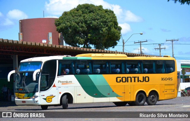 Empresa Gontijo de Transportes 16045 na cidade de Vitória da Conquista, Bahia, Brasil, por Ricardo Silva Monteiro. ID da foto: 7269424.