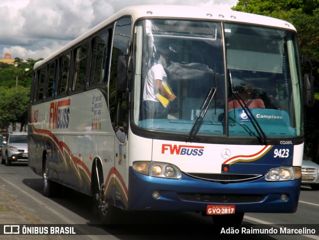 FWBuss 9423 na cidade de Belo Horizonte, Minas Gerais, Brasil, por Adão Raimundo Marcelino. Número da foto: #7270694.
