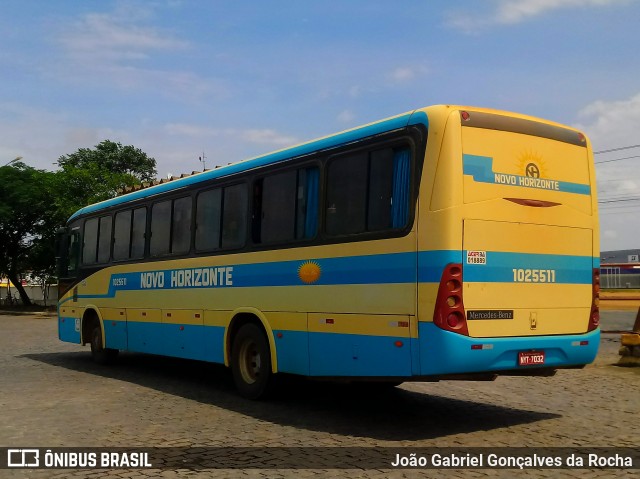 Viação Novo Horizonte 1025511 na cidade de Vitória da Conquista, Bahia, Brasil, por João Gabriel Gonçalves da Rocha. Número da foto: #7270331.