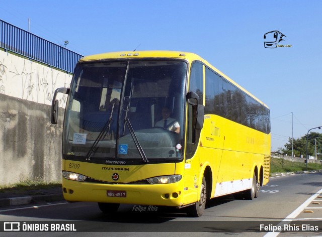 Viação Itapemirim 8709 na cidade de Campinas, São Paulo, Brasil, por Felipe Rhis Elias. Número da foto: #7271527.