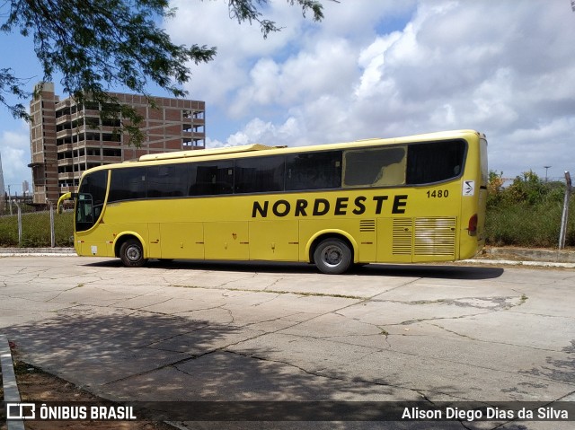 Viação Nordeste 1480 na cidade de Natal, Rio Grande do Norte, Brasil, por Alison Diego Dias da Silva. Número da foto: #7268678.