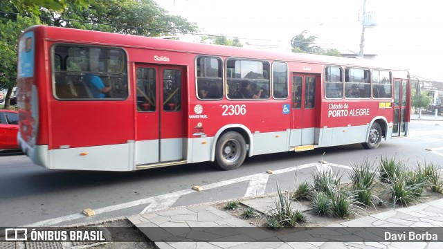 Viação Belém Novo 2306 na cidade de Porto Alegre, Rio Grande do Sul, Brasil, por Davi Borba. ID da foto: 7271598.