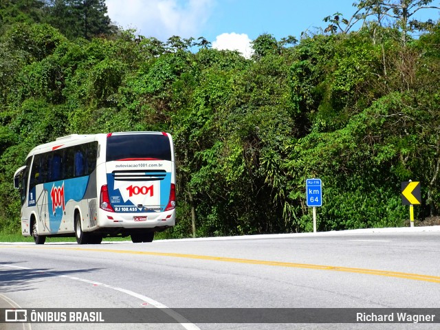 Auto Viação 1001 RJ 108.455 na cidade de Cachoeiras de Macacu, Rio de Janeiro, Brasil, por Richard Wagner. ID da foto: 7272419.