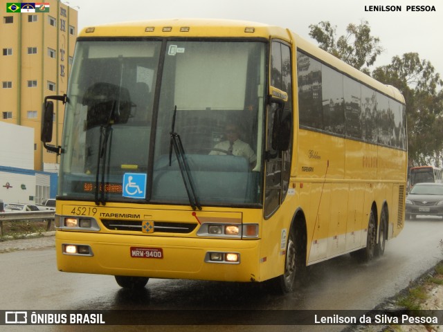 Viação Itapemirim 45219 na cidade de Caruaru, Pernambuco, Brasil, por Lenilson da Silva Pessoa. ID da foto: 7274230.