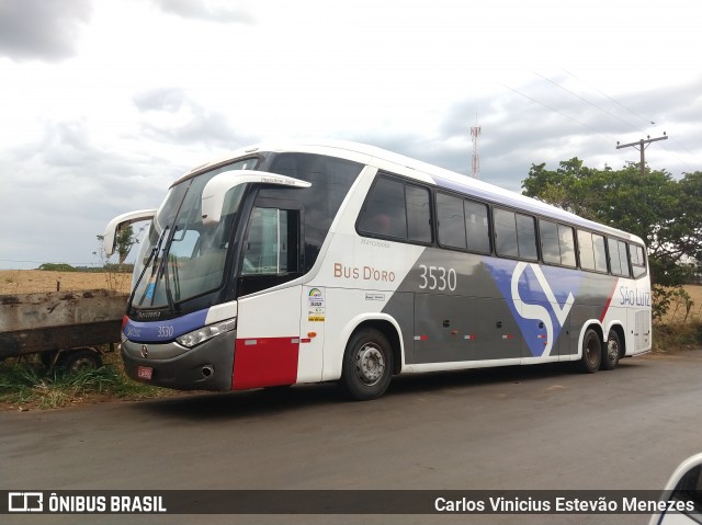 Viação São Luiz 3530 na cidade de Osvaldo Cruz, São Paulo, Brasil, por Carlos Vinicius Estevão Menezes. ID da foto: 7271900.