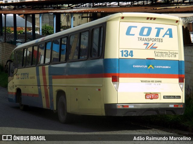 Viação Cota - Cota Transportes 134 na cidade de Belo Horizonte, Minas Gerais, Brasil, por Adão Raimundo Marcelino. ID da foto: 7274270.