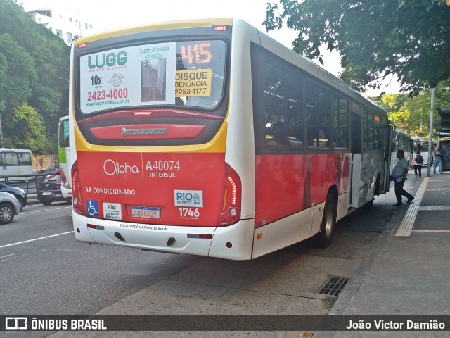 Auto Viação Alpha A48074 na cidade de Rio de Janeiro, Rio de Janeiro, Brasil, por João Victor Damião. Número da foto: #7272072.