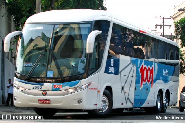 Auto Viação 1001 3000 na cidade de Rio de Janeiro, Rio de Janeiro, Brasil, por Weiller Alves. ID da foto: 7275263.