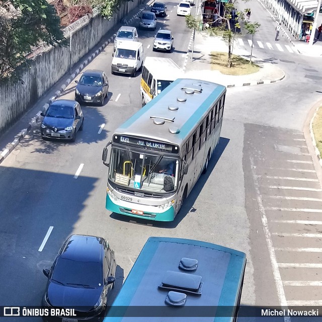 Auto Viação Urubupungá 00329 na cidade de Osasco, São Paulo, Brasil, por Michel Nowacki. ID da foto: 7276511.