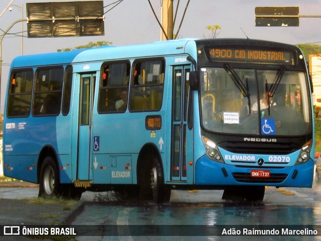 Vianel > Auto Viação Pioneira 02070 na cidade de Belo Horizonte, Minas Gerais, Brasil, por Adão Raimundo Marcelino. ID da foto: 7276300.