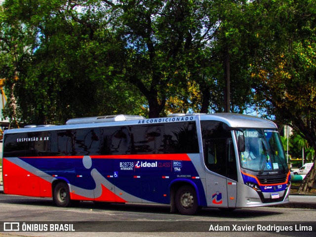Viação Ideal B28738 na cidade de Rio de Janeiro, Rio de Janeiro, Brasil, por Adam Xavier Rodrigues Lima. Número da foto: #7276672.