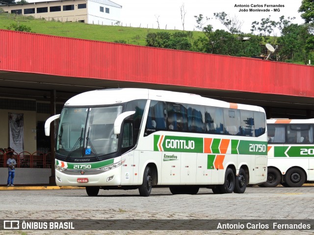 Empresa Gontijo de Transportes 21750 na cidade de João Monlevade, Minas Gerais, Brasil, por Antonio Carlos Fernandes. ID da foto: 7274909.