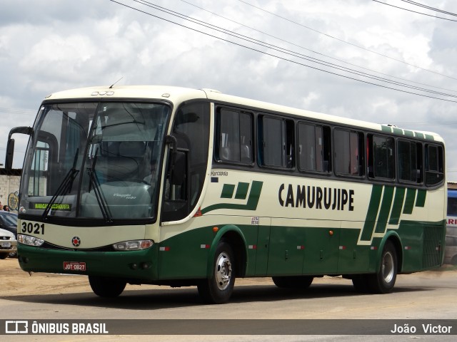 Auto Viação Camurujipe 3021 na cidade de Vitória da Conquista, Bahia, Brasil, por João Victor. ID da foto: 7276425.