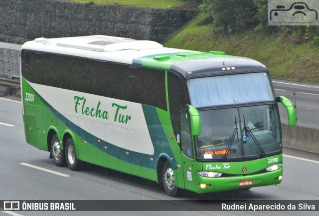 Flecha Turismo 22001 na cidade de Arujá, São Paulo, Brasil, por Rudnei Aparecido da Silva. ID da foto: 7276220.