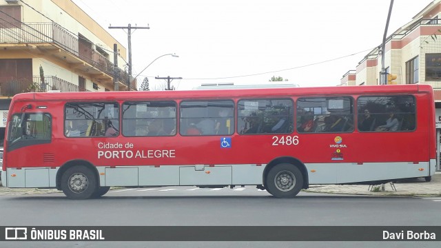 Trevo Transportes Coletivos 2486 na cidade de Porto Alegre, Rio Grande do Sul, Brasil, por Davi Borba. ID da foto: 7277840.