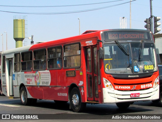 Viação Novo Retiro 88199 na cidade de Belo Horizonte, Minas Gerais, Brasil, por Adão Raimundo Marcelino. Número da foto: #7278916.